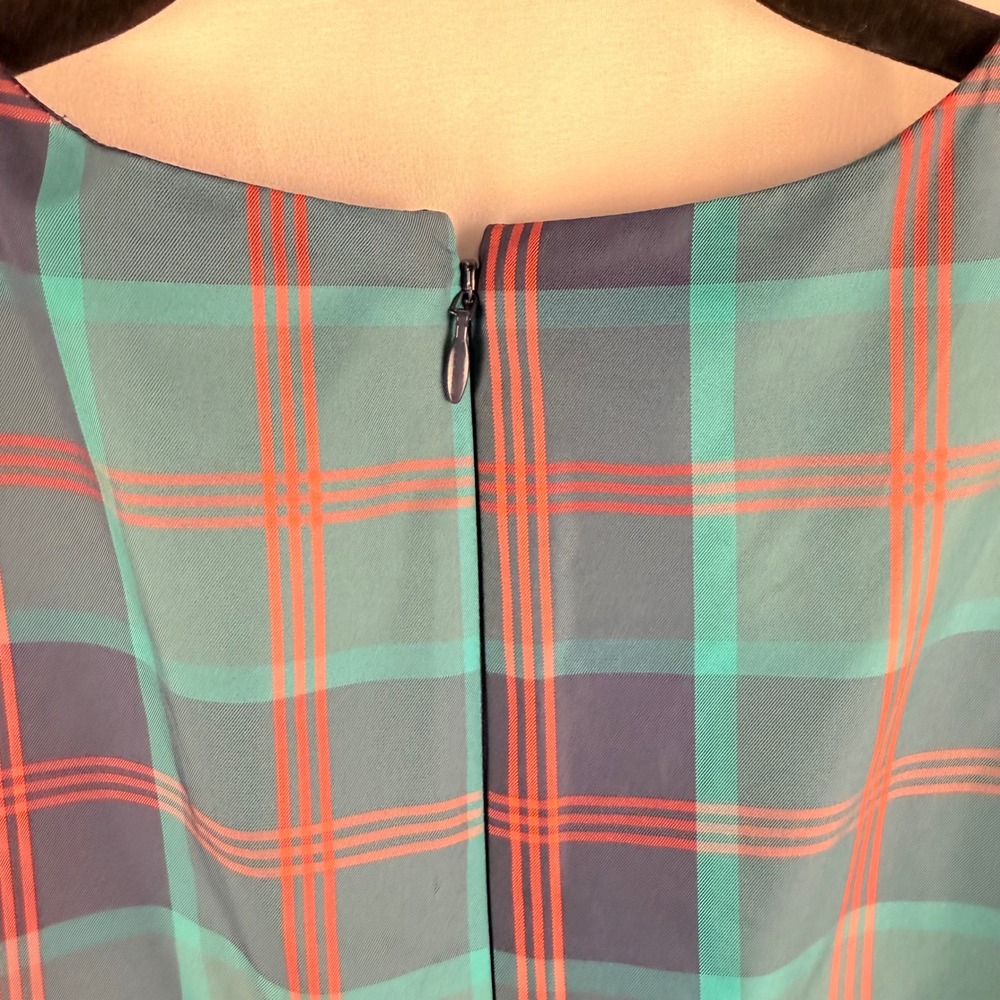 Nordstrom Plaid Sleeveless Fit & Flare Dress Medium NWT Holiday Timeless - Picture 11 of 11